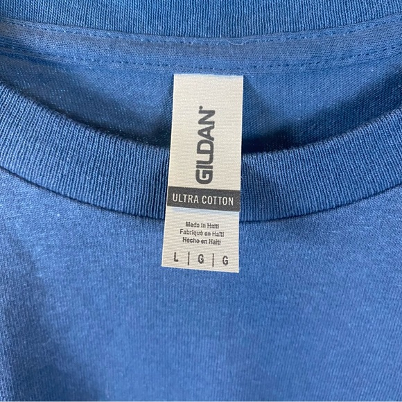 ECONSCIOUS ORGANIC COTTON BLUE BLANK T SHIRT - SZ L - Picture 3 of 3